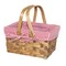 Vintiquewise Rectangular Basket Lined with Gingham Lining, Small (36) QI003085x36 - alternate 1